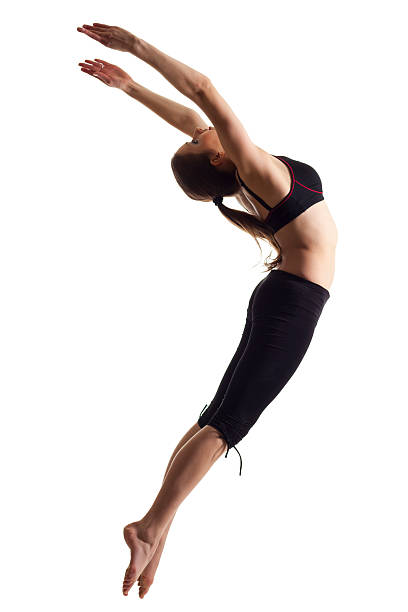 istock Gymnast girl isolated on white 186854440