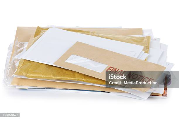 Final Notice Stock Photo - Download Image Now - Manila Envelope, Delivering, Cut Out