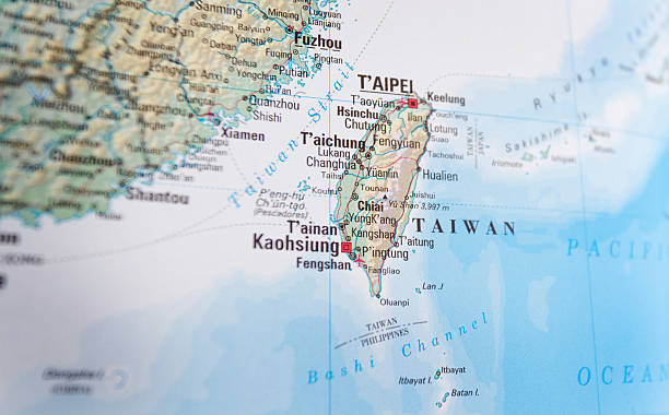 istock map of t'aipei taiwan 186854626
