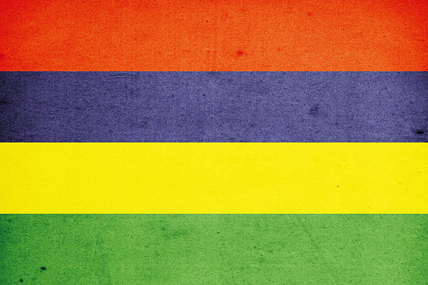 istock Flag of Mauritius Close-Up (High Resolution Image) 186854832