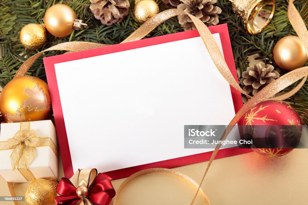 크리스마스 카드를 장식 - 로열티 프리 크리스마스 카드 스톡 사진