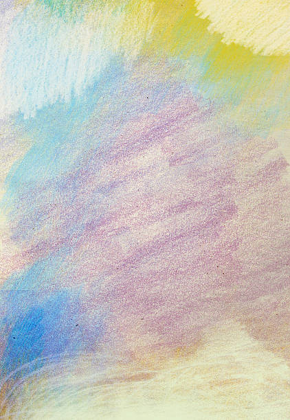 Colored Pencil And Crayon On Paper Background-vektorgrafik och fler bilder  på Färgpenna - Färgpenna, Textur, Bildbakgrund - iStock