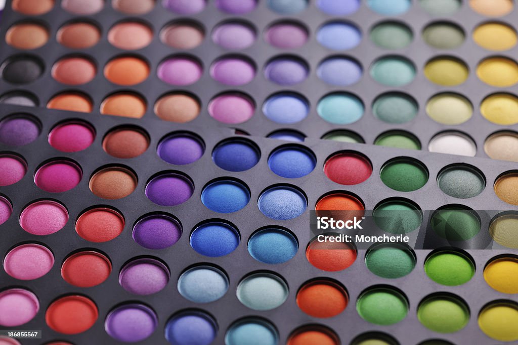 Trucco tavolozza di colori - Foto stock royalty-free di Colore descrittivo