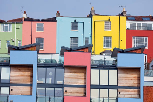 Colourful Houses And Apartments - Old plus New