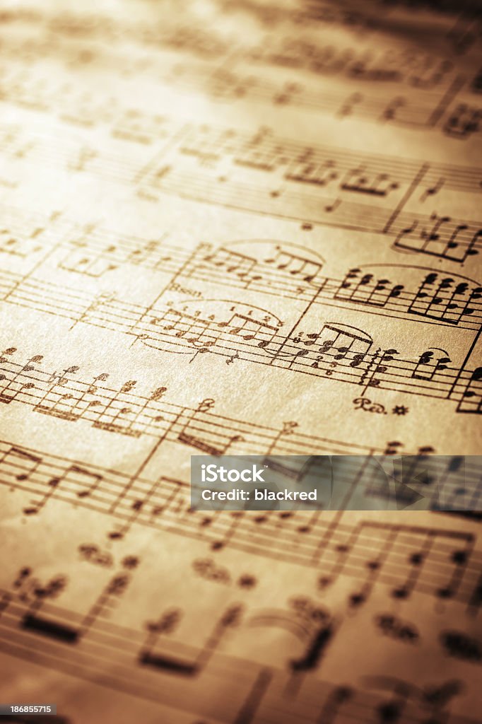 Spartiti musicali - Foto stock royalty-free di Nota musicale