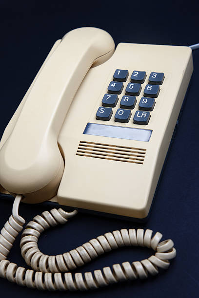 istock Retro UK push button telephone circa 1988 186855928