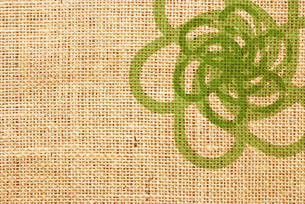 ilustraciones, imágenes clip art, dibujos animados e iconos de stock de fondo abstracto verde - backgrounds textured effect burlap textile