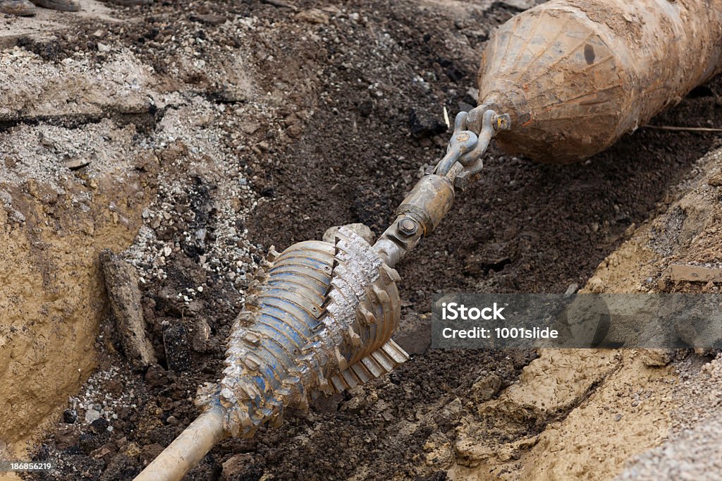 HDD-Horizontal direcional operação de perfuração - Foto de stock de Bomba d'água royalty-free