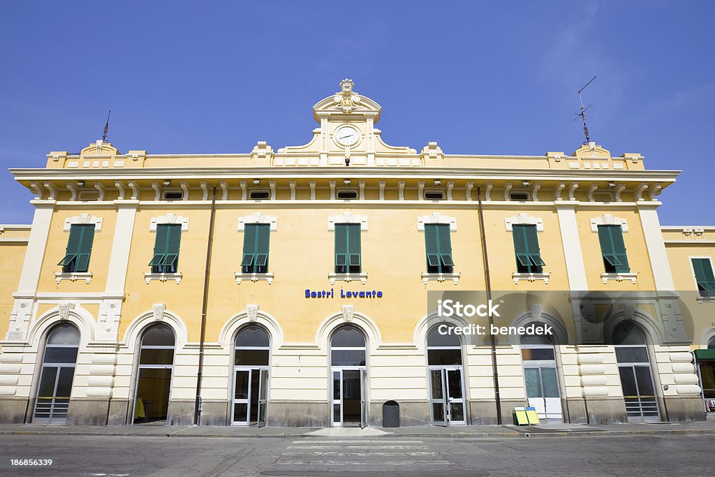 Sestri Levante, Liguria, Italy "The Railway Station of Sestri Levante, Liguria, Italy." Architecture Stock Photo