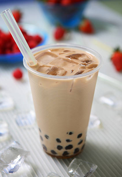 Boba Milk Tea Boba Bubble Milk Tea bubble tea photos stock pictures, royalty-free photos & images