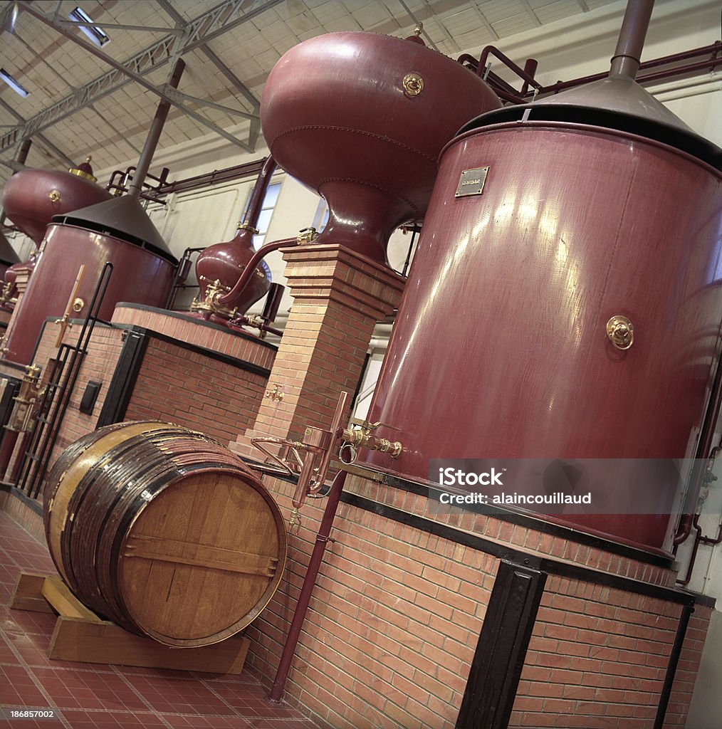 Cognac Brandy Distillerie - Photo de Alambic - Équipement industriel libre de droits