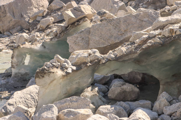 Forno Glacier Edges In September 2023