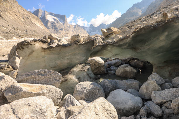 Forno Glacier Edge In September 2023