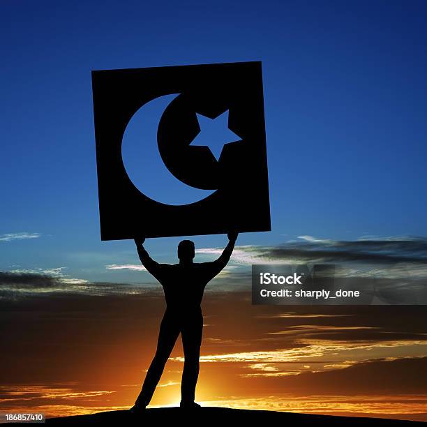 Xxxl Arab Spring Activist Stock Photo - Download Image Now - Blue, Crescent, Islam