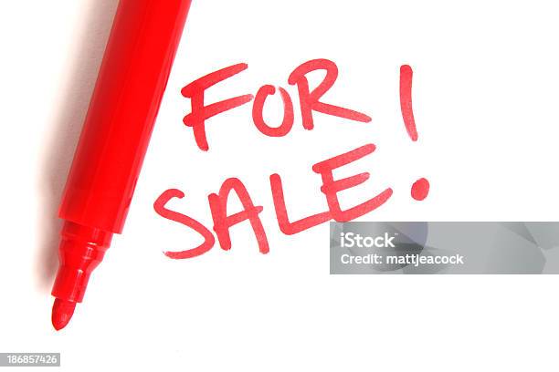 Zum Verkauf Stockfoto und mehr Bilder von Filzstift - Filzstift, For Sale - englischer Satz, Fotografie
