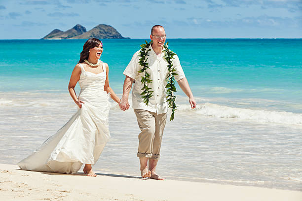 Young Couple Just Married in Hawaii