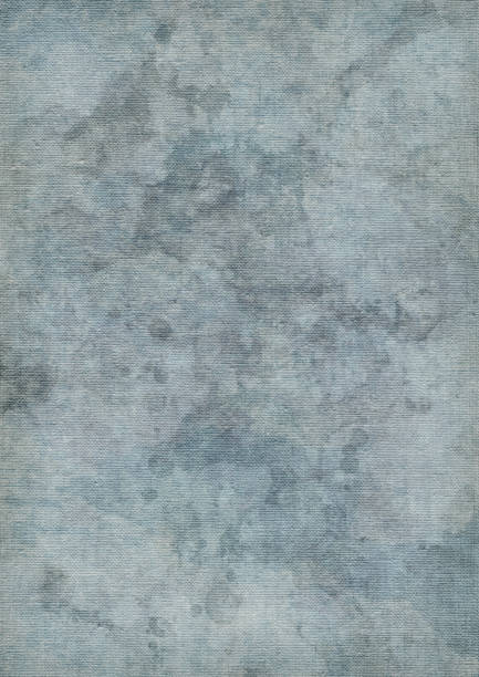 istock Hi-Res Artist's Primed Linen Canvas Blue Mottled Vignette Grunge Texture 186858154