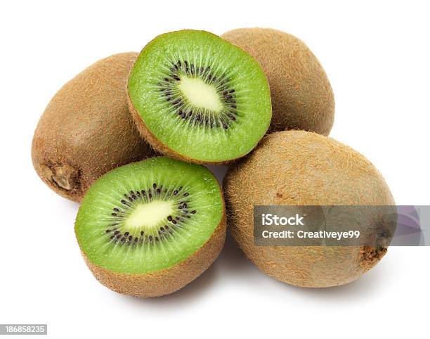 Di Kiwi - Fotografie stock e altre immagini di Frutto Kiwi - Frutto Kiwi, Sfondo bianco, Scontornabile