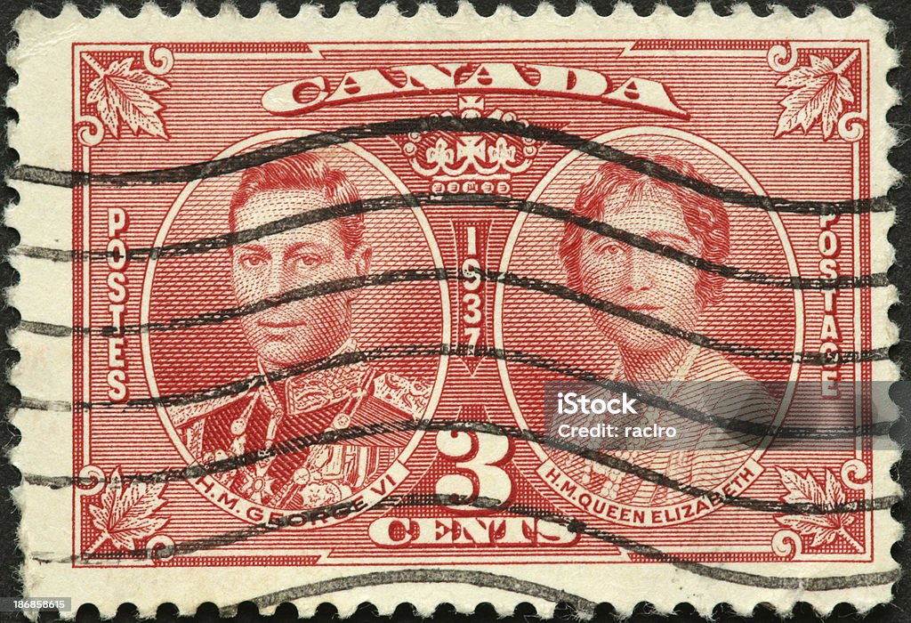 King George VI and Queen Elizabeth I Canada Stock Photo
