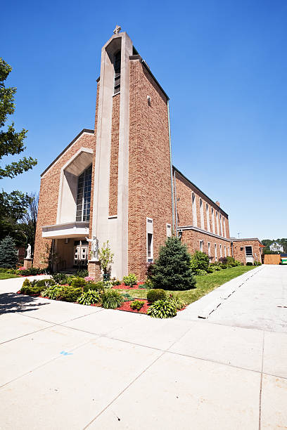 istock Modern Catholic Church in South Deering, Chicago 186859151