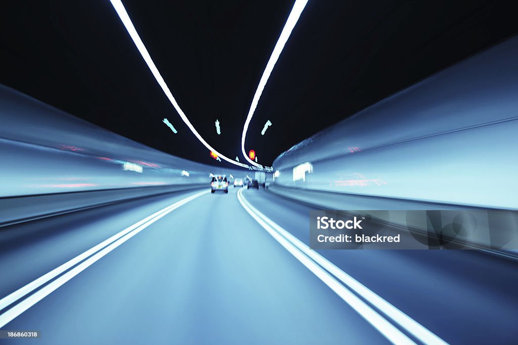 Speeding Through Tunnel "Going through a tunnel, motion blur.Similar images -" Tunnel Stock Photo