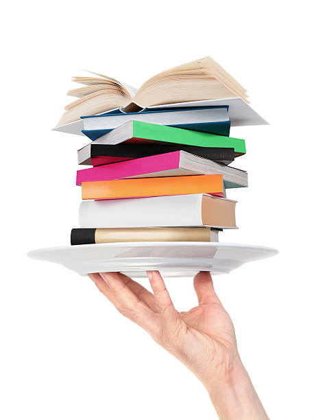 istock Pile of Books on the Plate 186860415
