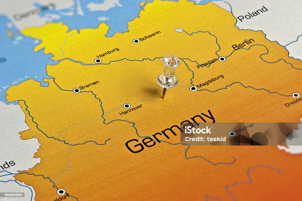 Deutschland-Karte - Lizenzfrei Deutschland Stock-Foto
