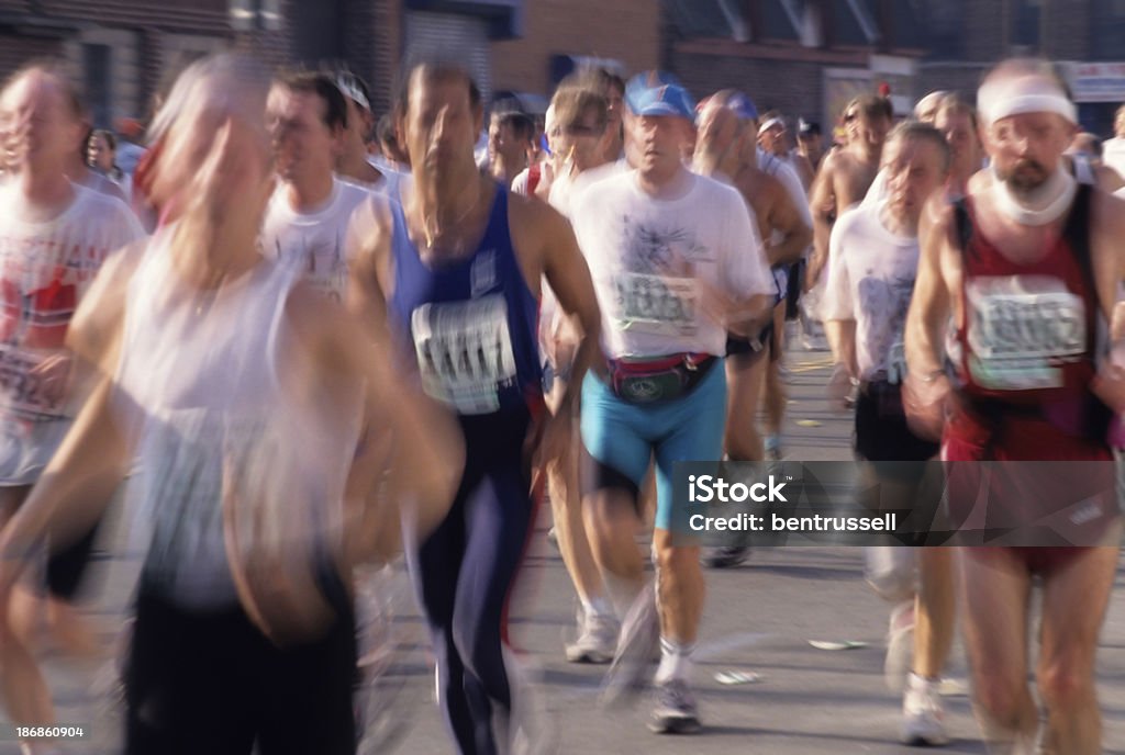 Corriendo maratón de la ciudad de Nueva York - Foto de stock de Maratón de Nueva York libre de derechos