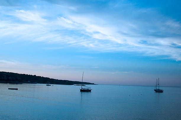 istock Sailboats in Back Bay at sunset 186861386