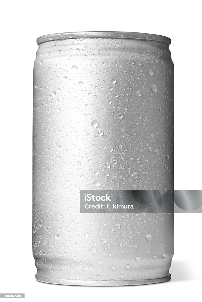 Lata de refresco de aluminio - Foto de stock de Gota - Líquido libre de derechos