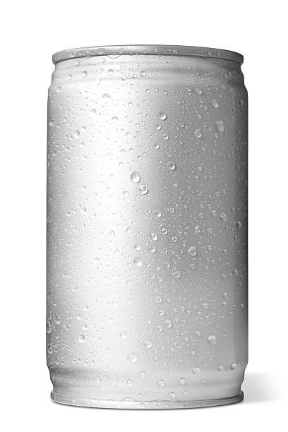 Aluminum Drink Can Aluminum Drink Can with Water Drops. energy drink photos stock pictures, royalty-free photos & images