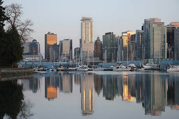 istock Vancouver  Skyline Coal Harbour Dusk Close-up 186862668