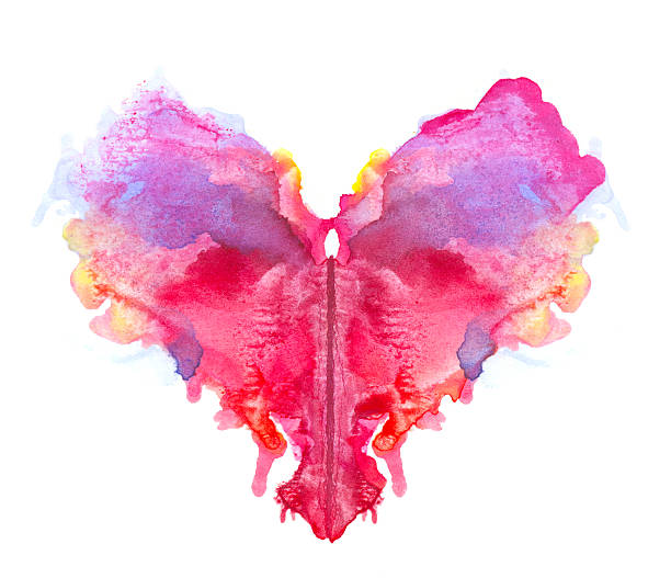 Watercolor multicolored heart.