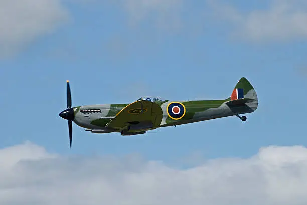 A classic World War Two fighter aircraft Spitfire