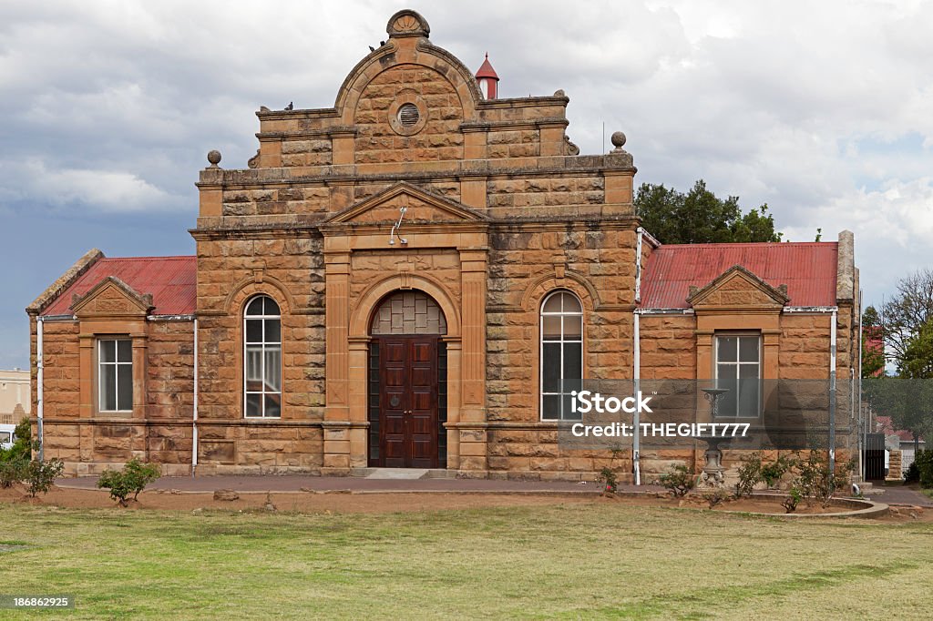Ficksburg Town Hall Ficksburg Town Hall in the Free State, South Africa. Built before the Anglo Boer War in 1897. Cloudscape Stock Photo