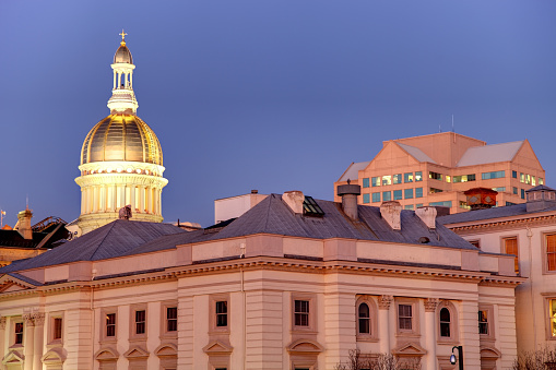 The New Jersey State House is located in Trenton and is the seat of government for the U.S. state of New Jersey