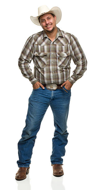 istock Happy Cowboy With Hands in Pockets 186863177