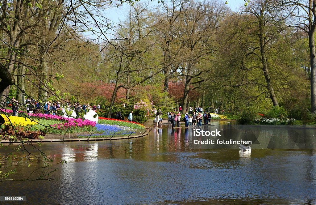 Frühling in Keukenhof-Gärten - Lizenzfrei April Stock-Foto