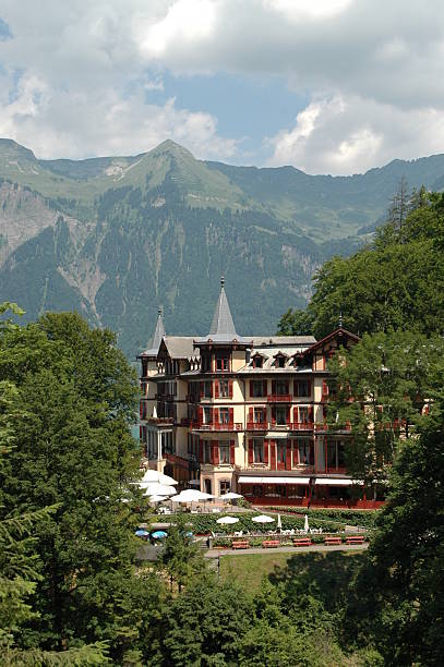 istock Hotel in Swiss Mountains 186863497