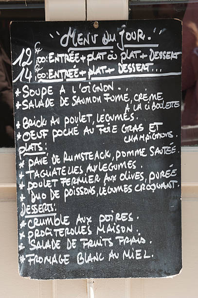istock french restaurant menu sign handwritten on chalkboard 186863720