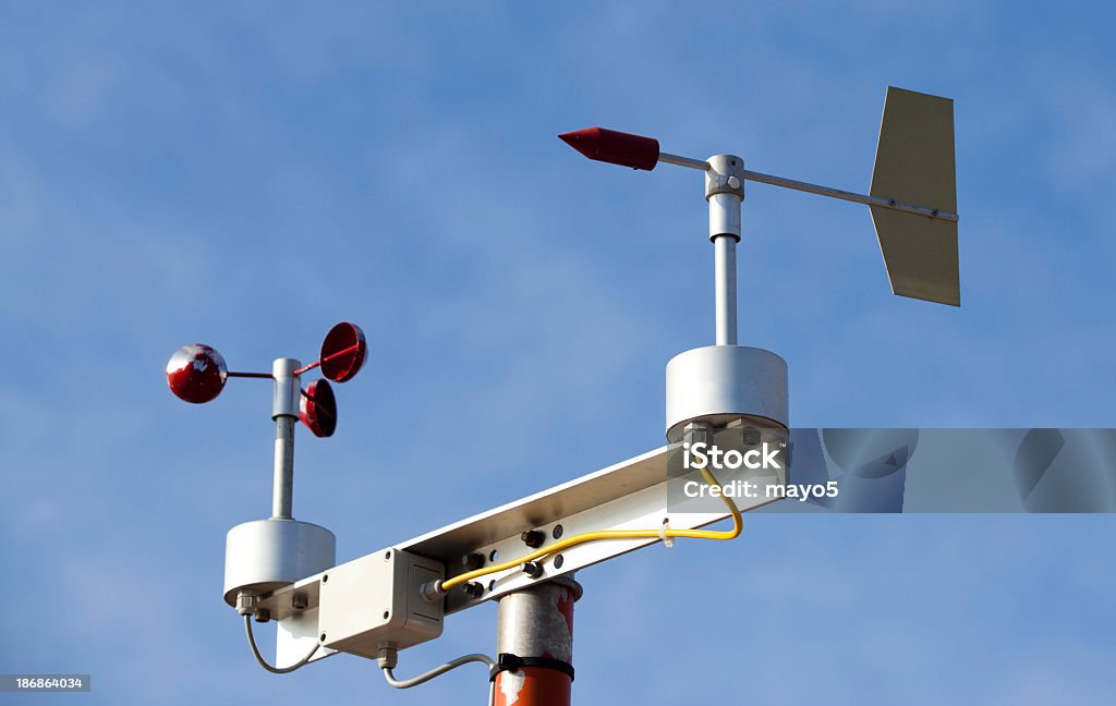 Clima de instrumentos - Foto de stock de Anemómetro libre de derechos