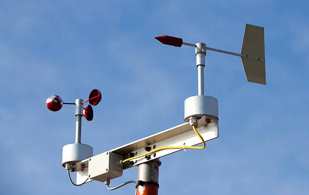 Weather instruments for wind speed and direction