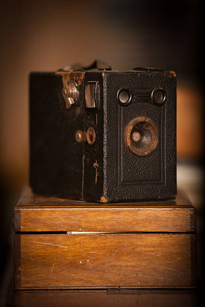 Vintage Pinhole Camera stock photo