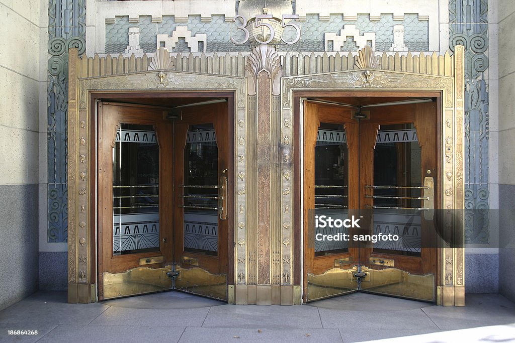 Art déco portas giratórias - Foto de stock de Arte Deco royalty-free