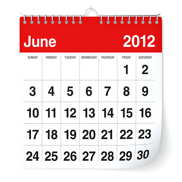 2012 년 6월-calendar - june calendar 2012 summer 뉴스 사진 이미지