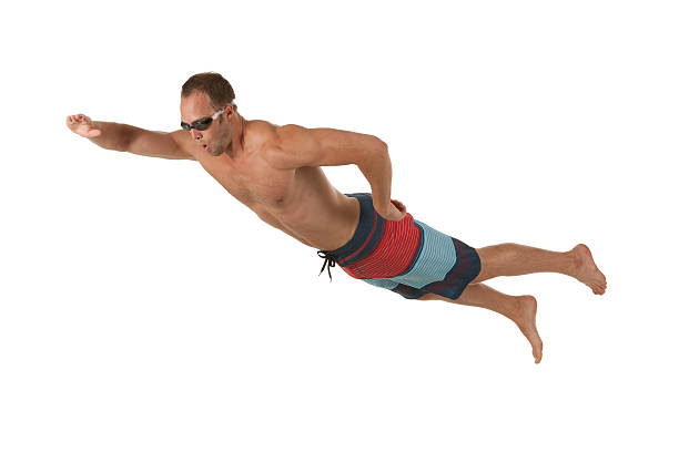 istock Profile of a man flying 186864446