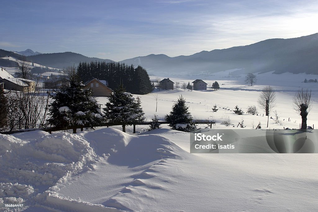 Paesaggio di montagna 2 - Foto stock royalty-free di Albero