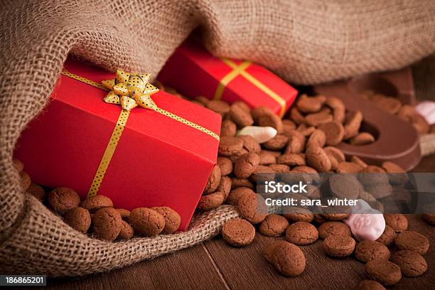 Bag With Treats For Traditional Dutch Holiday Sinterklaas Stock Photo - Download Image Now