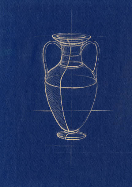 Amphora vector art illustration