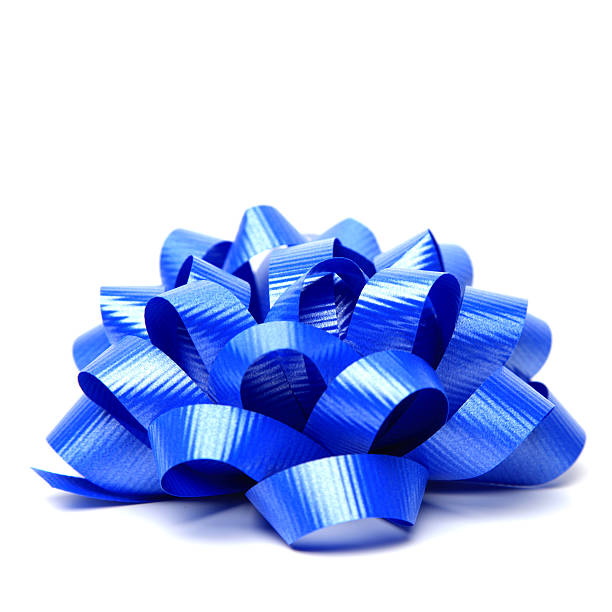 blu fiocco - blue bow foto e immagini stock